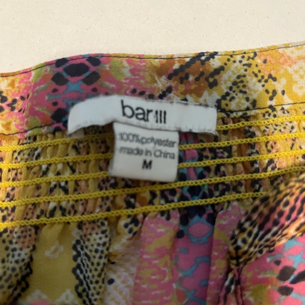 Bar III Multicolor Patterned Top - Picture 3 of 4